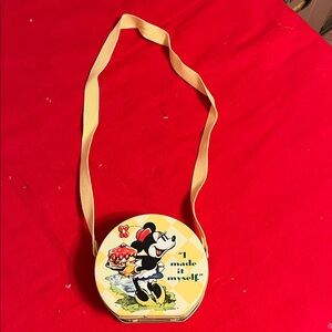 Disney Minnie Mouse Yellow Strap Tin Bag